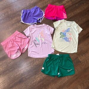 Kids Dri-Fit Shirts and Athletic Shorts 7-8